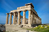 Selinunte the temple hill - The temple E was reconstructed with the method of anastylosis in the mid-fifties.